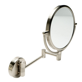 ALFI brand ABM8WR Wall Mount Round 8" 5x Magnify Cosmetic Mirror view 2