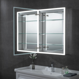 ALFI brand ABMC2432 24" x 32" Single Door LED Light Medicine Cabinet view 2