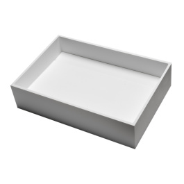 ALFI brand ABRS2014 20" x 14" White Matte Solid Surface Resin Sink view 2