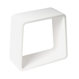 ALFI brand ABST55 White Matte Solid Surface Resin Bathroom / Shower Stool view 2
