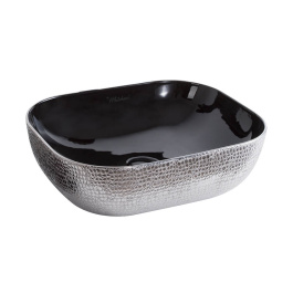 Whitehaus WH71302-F20 Rectangular Above Mount Basin With An Embossed Exterior And Smooth Interior view 2