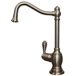 Whitehaus WHFH-H3130 Brass Deck Mount Curved Instant Hot Water Dispenser view 2