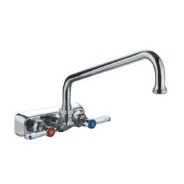 Whitehaus WHFS9801-06-C Wallmount Utility Faucet with Extended Swivel Spout view 2