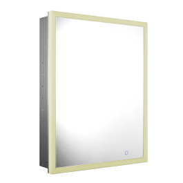 Whitehaus WHLUN7055-IR Recessed Single door cabinet with adjustable shelves view 2
