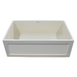 Whitehaus WHPLCON3319 Fireclay 33" Large Reversible Front Apron Sink view 2