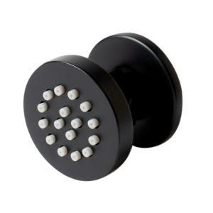 ALFI brand AB3830-BM Black Matte 2" Round Adjustable Shower Body Spray