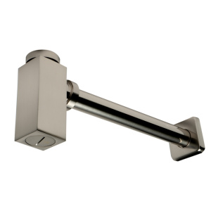 ALFI brand AB9026-BN Brushed Nickel Solid Brass Square Modern Bottle P-Trap