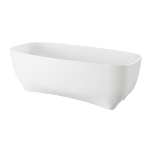 ALFI brand AB9980 67" White Matte Solid Surface Resin Bathtub