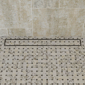 ALFI brand ABLD24A 24" Long Modern Stainless Steel Linear Shower Drain w/o Cover