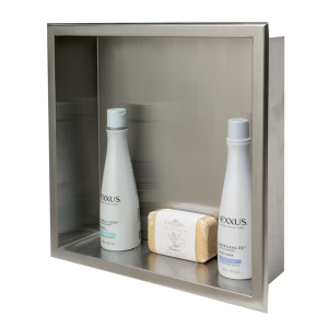 ALFI brand ABN1616 16 x 16 Square Single Shelf Bath Shower Niche
