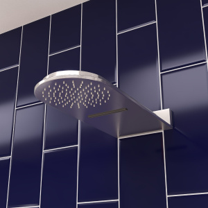 ALFI Brand RAIN10RW-BN Brushed Nickel 10" Square Waterfall Rain Shower Head