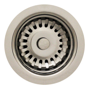 Polished Chrome Whitehaus RNW35L Extra Long 3 1/2'' Basket Strainer