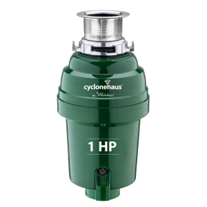 Whitehaus WH007-C Chrome High Effciency Garbage Disposal with Brass Flange and Quite Operation