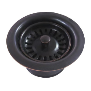 Whitehaus WH202-ORBH 3 1/2'' Brass Waste Disposer Trim / Deep Fireclay Sink