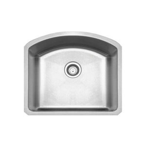 Whitehaus WHNC2321 Stainless Steel 23'' Single Bowl Kitchen Undermount Sink
