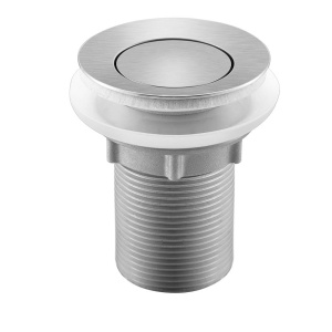 Whitehaus WHSP10153-000-BSS Brushed St. Steel Pop-up Drain With Overflow
