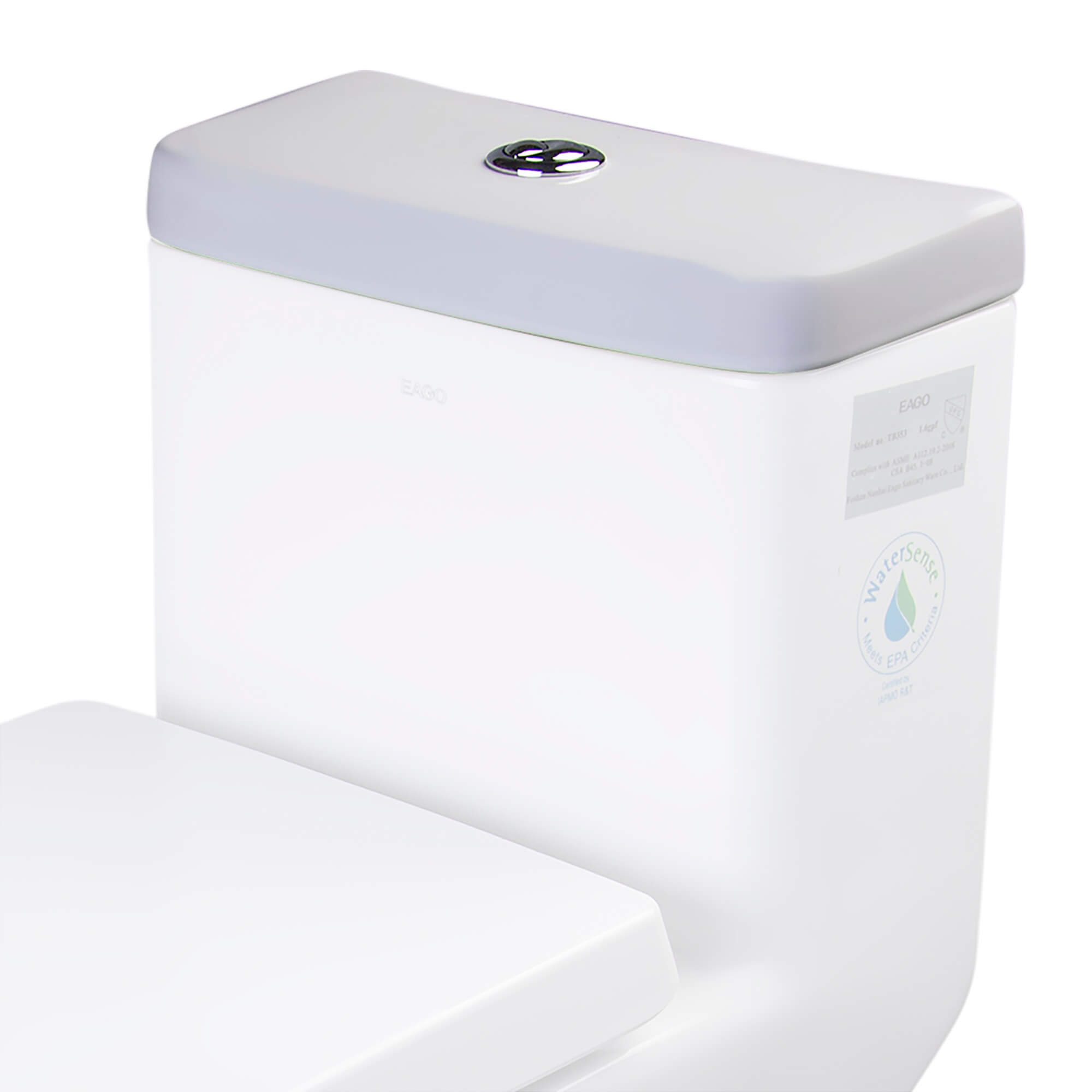 EAGO R-353LID Replacement Ceramic Toilet Lid for TB353 view 4