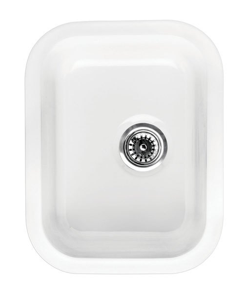 Whitehaus WHE1418 Rectangular Single Bowl Fireclay Sink view 4
