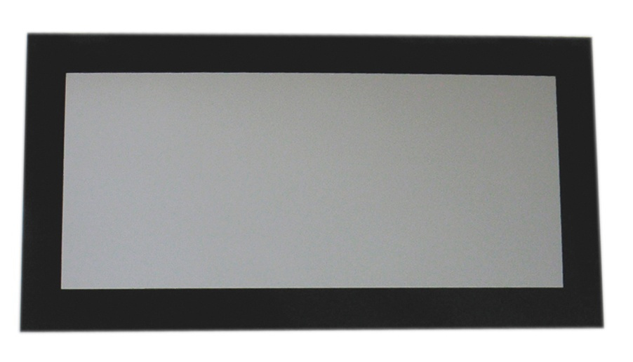 Whitehaus Aeri Rectangular Shaped Mirror with Laminated Black Glass Frame view 4