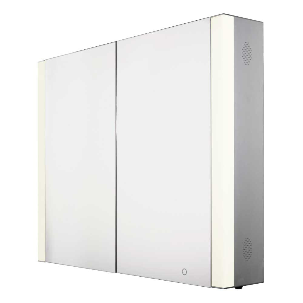Whitehaus WHFEL7089-S Musichaus Double Door Anodized Aluminum Cabinet view 4