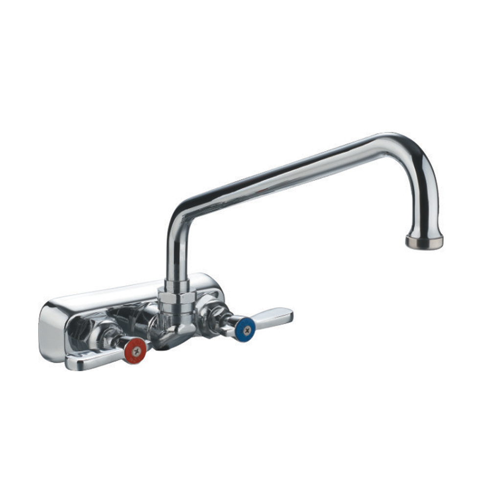 Whitehaus WHFS9801-06-C Wallmount Utility Faucet with Extended Swivel Spout view 4