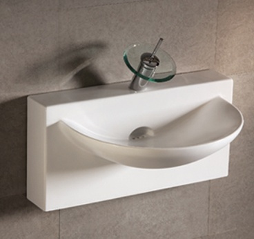 Whitehaus WHKN1114 Ceramic U shape Wall Mount Isabella Bathroom Sink Basin view 4