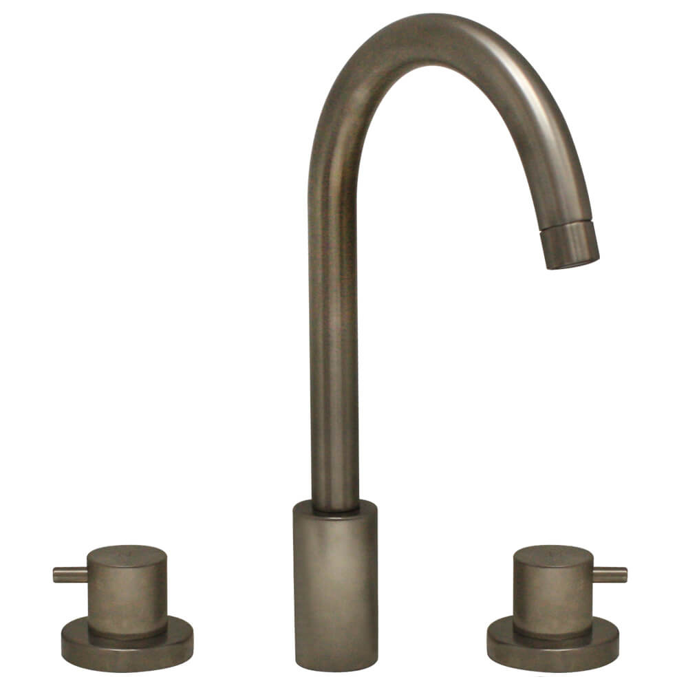 Whitehaus WHLX78214 Widespread 3 Holes Deck Mount Lavatory Bathroom Faucet view 4