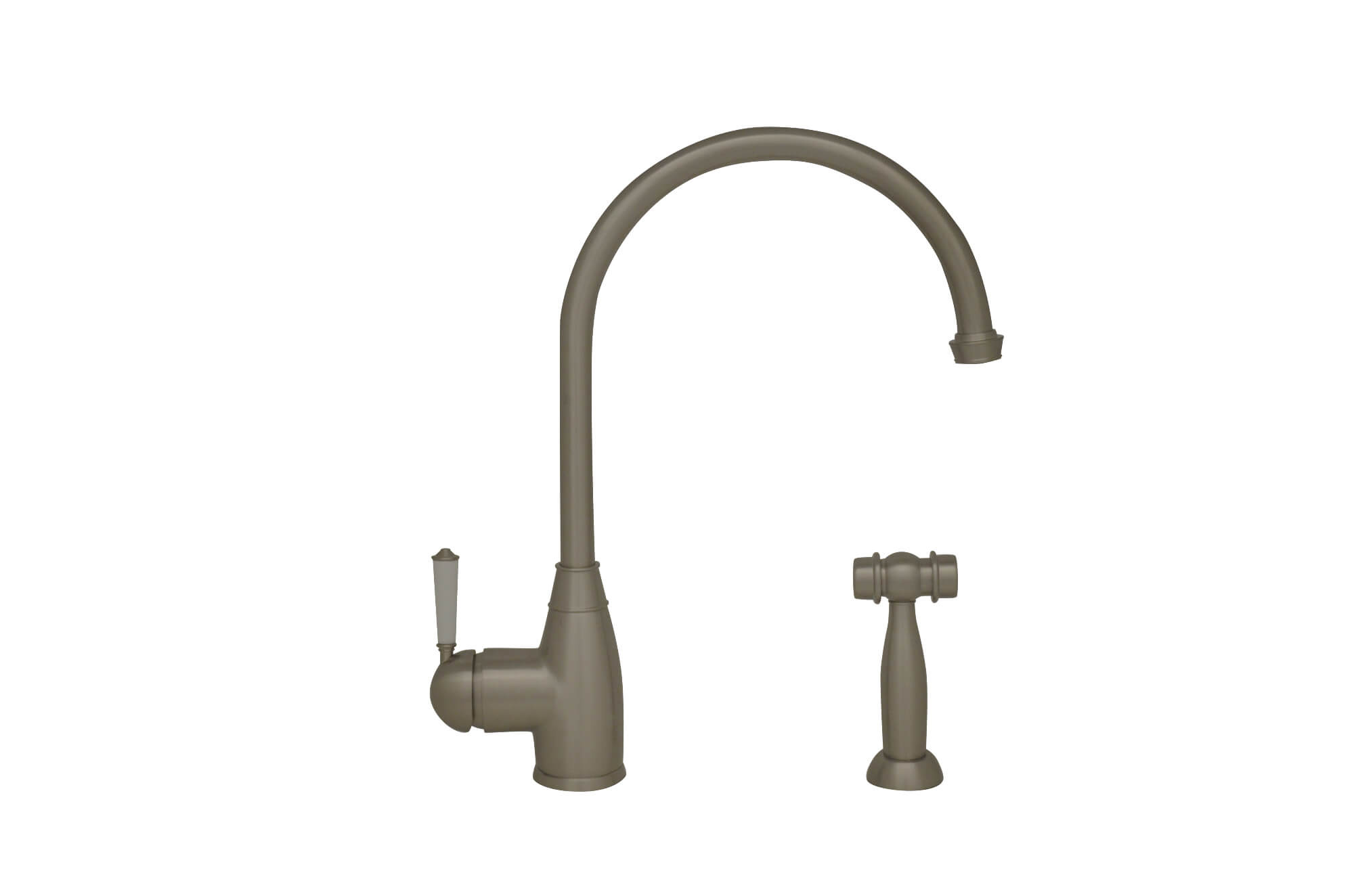 Whitehaus WHQNP-34682 Queenhaus Single Lever Faucet with Side Spray view 4
