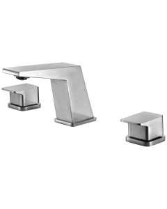 ALFI brand AB1471-BN Brushed Nickel Modern Widespread Bathroom Faucet
