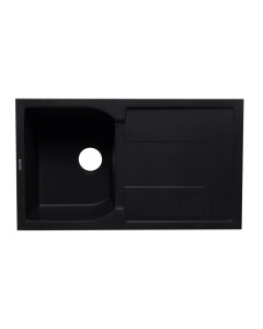 ALFI brand AB1620DI 34" Single Bowl Granite Composite Kitchen Sink with Drainboard