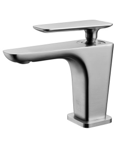 ALFI brand AB1779-BN Brushed Nickel Single Hole Modern Bathroom Faucet