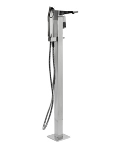 ALFI brand AB2475-PC Polished Chrome Single Hole Floor Mounted Tub Filler