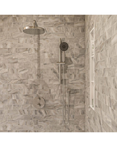 ALFI brand AB2545-BN Brushed Nickel 2 Way Thermostatic Shower Set