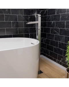 ALFI brand AB2843 Single Hole Floor Mounted Waterfall Tub Filler