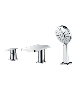 ALFI brand AB2879 Deck Mounted Tub Filler with Hand Held Showerhead
