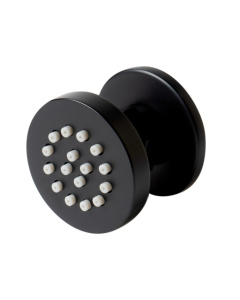 ALFI brand AB3830-BM Black Matte 2" Round Adjustable Shower Body Spray
