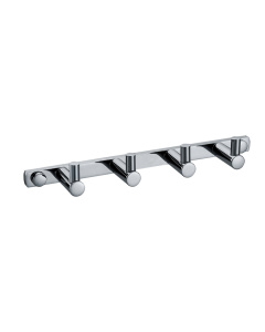 ALFI brand AB9528-PC Polished Chrome Wall Mounted 4 Prong Robe / Towel Hook