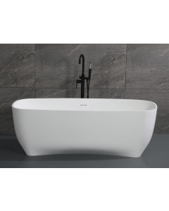 ALFI brand AB9980 67" White Matte Solid Surface Resin Bathtub