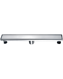 ALFI brand ABLD24B-BSS 24" Long Modern Stainless Steel Linear Shower Drain with Solid Cover