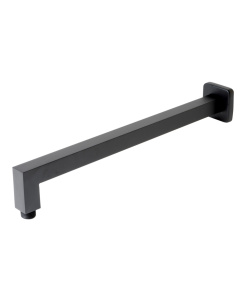 ALFI brand ABSA16S-BM Black Matte 16" Square Wall Shower Arm