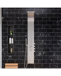 ALFI brand ABSP30 Stainless Steel Shower Panel with 2 Body Sprays