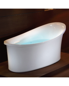 EAGO AM1800 Six Foot White Free Standing Air Bubble Bathtub
