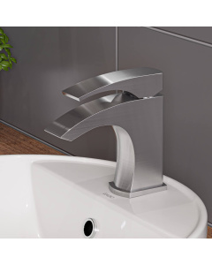 EAGO BA141 White Above Mount Porcelain Bathroom Sink Basin with Single Hole