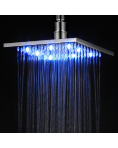 ALFI brand LED8S 8" Square Multi Color LED Rain Shower Head