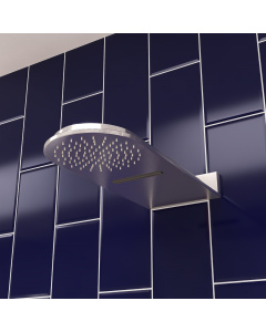 ALFI Brand RAIN10RW-BN Brushed Nickel 10" Square Waterfall Rain Shower Head