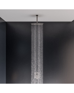 ALFI brand RAIN128-BSS 12" Oval Ultra Thin Rain Shower Head Stainless Steel
