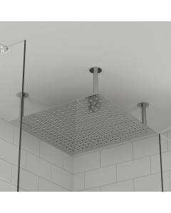 ALFI brand RAIN24S-PSS 24" Stainless Square Ultra Thin Rain Shower Head
