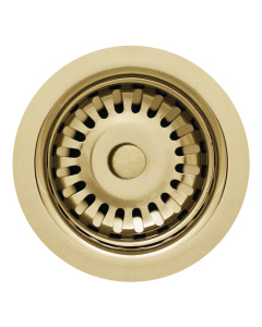 Polished Brass Whitehaus RNW35-B 3 1/2'' Fireclay Sink Brass Strainer