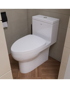 EAGO TB359 Dual Flush High Efficiency Low Flush Eco-Friendly White Toilet