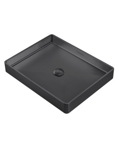 Whitehaus WHNPL1578-MBLK Noah Plus Matte Textured Sink Set In Matte Black